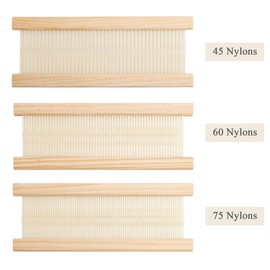 WILLOWDALE 3pcs Weaving Heddle Shed Stick for Weaving Loom Kit, 12 Inches Heddle with 45/60/75 Sticks, Weaving Tool Frame Loom Accessories Arts & Crafts Supplies