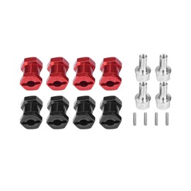 4pcs RC Car Wheel Hub Adapter, RC Wheel Hex Hub Metal Adapter for Traxxas Hsp Redcat Remote Control Crawler Upgrade Parts (17mm)
