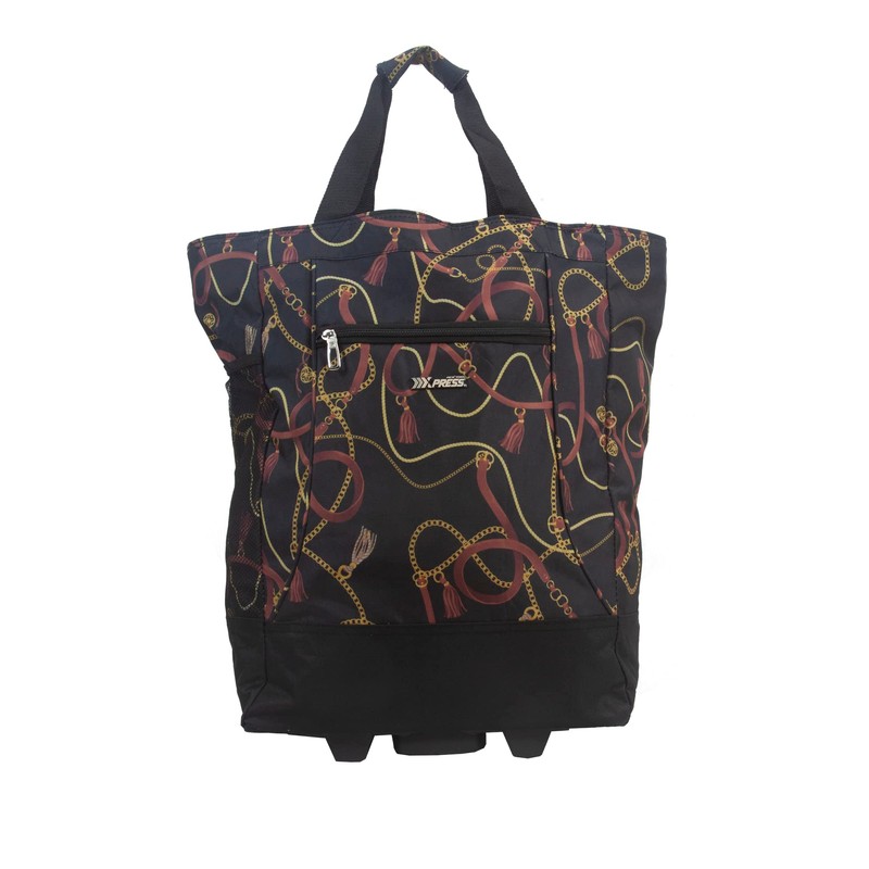 New York XPress Chains Shopping Tote Bag with Wheels