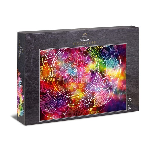 Ulmer Puzzleschmiede - Colourful Mandala Puzzle - Classic 1000 Piece