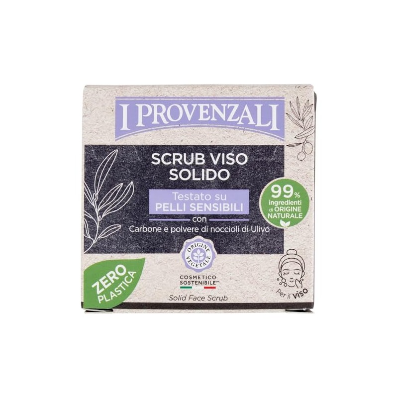 I Provenzali | Scrub Viso Solido, Testato su Pelli Sensibili,