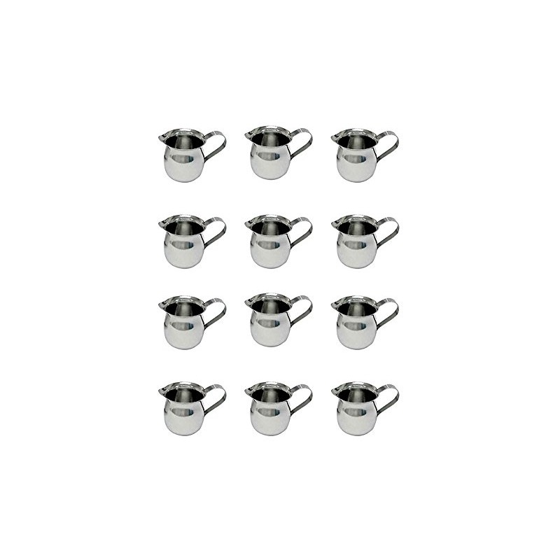 Update International BC-3 Stainless Steel Bell Creamer, 3-Ounce, 2-1/4-Inch, Set