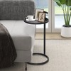 MAYPEX 12" C Round Metal Accent Table End Table for