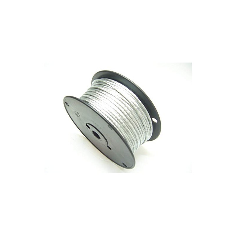 1/8", 7x19 Galvanized Cable (250 ft Reel)