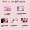 Short Fake Nails - Acrylic Press Ons, Almond Squoval Glossy
