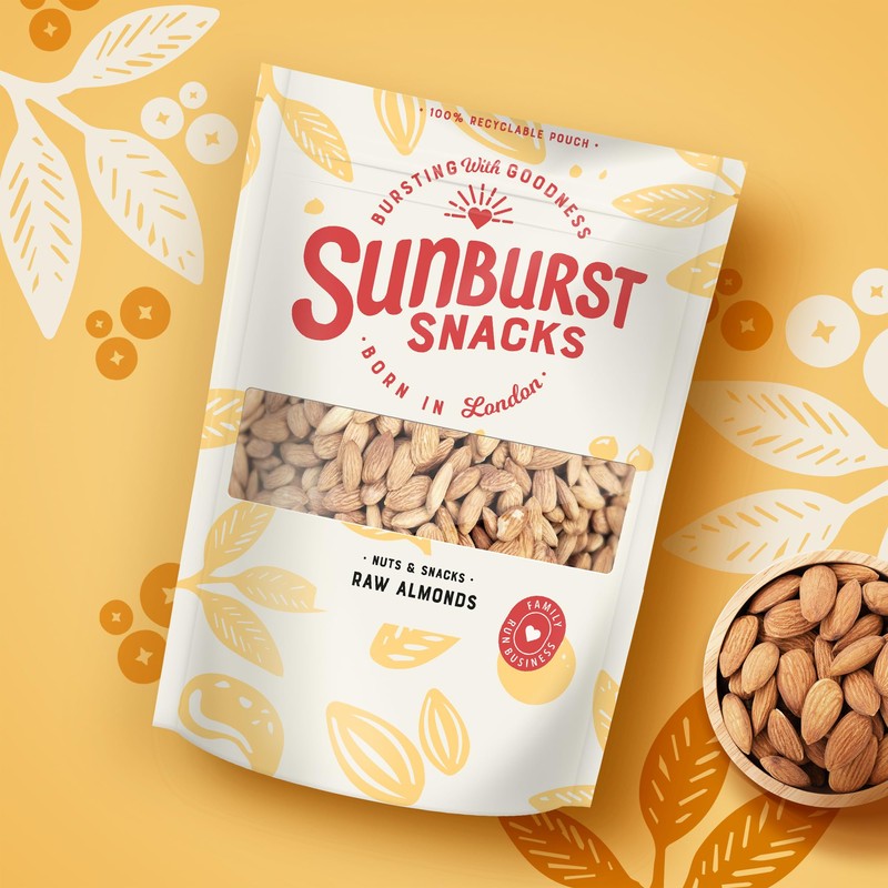 Sunburst Californian Almonds Raw, Whole & Natural - Non GMO