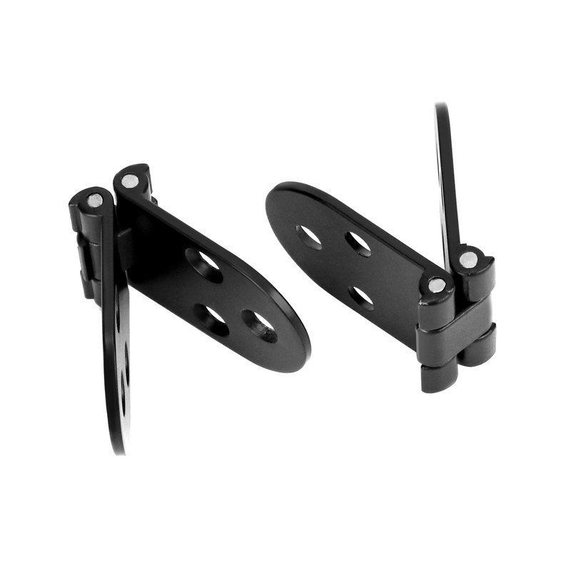 QWORK® 4 Pieces Folding Flip Hinges 180 Degree Hinges, Drop