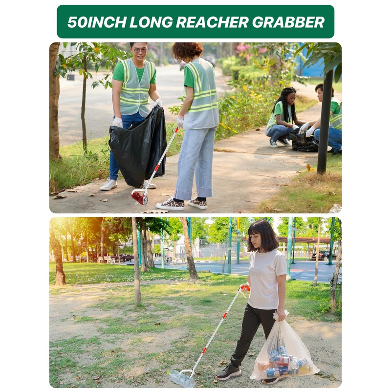 Grabber Reacher Tool, 50" Foldable Extra Long Grabber Tool for