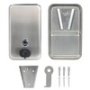 Stardrix Heavy Duty Stainless Steel Wall Mount Soap Dispenser, 1100ml/37oz,
