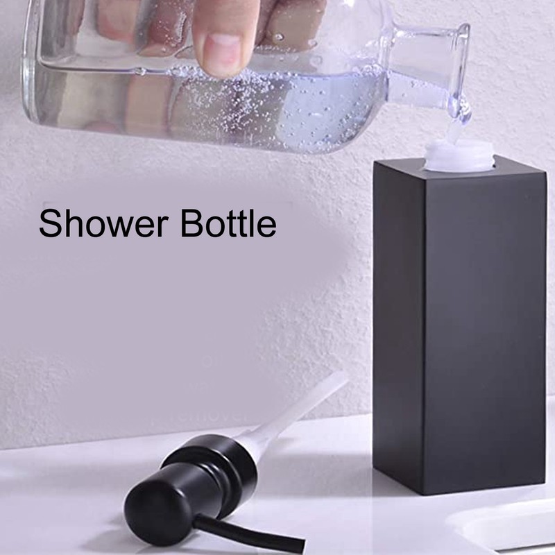 200ml Square Shower Bottle 304 Stainless Steel Shampoo Hand Soap