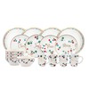 American Atelier Christmas Confetti 16 Piece Round Dinnerware Set, 10.5",