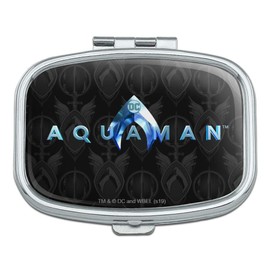 Aquaman Movie Logo Rectangle Pill Case Trinket Gift Box