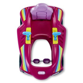 Little Tikes Jett Car Racer Pink, Ride On Car with Adjustable Seat Back, Dual Handle Rear Wheel Steering, Racing Control, Kid Powered Fun, Great Gift for Kids, Toys for Girls Boys Ages 3-10 Years, Large, Muticolor