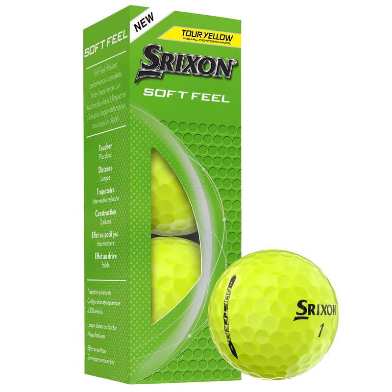 Srixon SOFT FEEL_14 Ultra-soft and long distance golf balls| Stable
