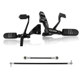 TCT-MT Forward Control Foot Pegs Complete Kit Levers & Linkages Fit For Harley Sportster XL883 XL1200 1991-2003 Black 2002 2001 2000 1999 1998 1997 1996 1995 1994 1993 1992