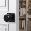 goldenwarm Black Half Dummy Door Knobs, Single Side Door Handles