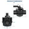 Bzsunway Pool Inline 2 Way Diverter Valve 1 1/2 Inch
