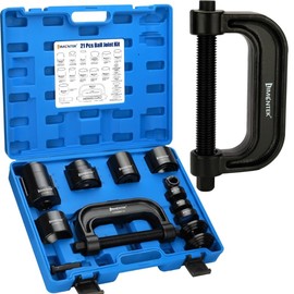 limontek Ball Joint Press Kit 21pcs, Master Ball Joint Removal Tool with C-Frame, Heavy Duty Upper and Lower Ball Joint Service Set for 2WD 4WD Car Light Truck (Black)