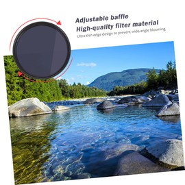 Mobestech Adjustable Neutral Density Filter 55mm Nd32 for Camera Lens Long Exposure Photography for Dynamic Screen Streams