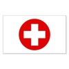 CafePress First Aid Kit Rectangle Sticker Rectangle Bumper Sticker Car Decal