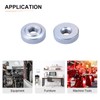 DTGN 10pcs M4x4mm(DxH) Knurling Nuts for Furniture and Equipment Thumb