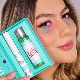 Kaba Tratamiento para Crecimiento de Pestañas con Pantenol y Biotina, Pestañas y Cejas más Fuertes y Voluminosas