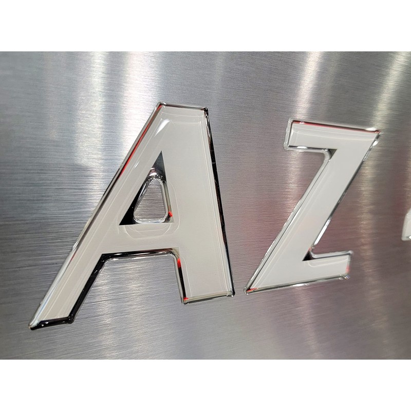 Domed 3D Boat Registration Numbers and Letters Sport Series (White