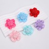 ZOLYCO Tiny 2 Inch Flower Hair Bows Clips - Lined