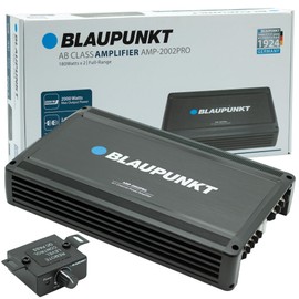 BLAUPUNKT AMP2002PRO Car Audio 2-Channel Full Range 2 Ohm Stable Amp Amplifier 2000 Watts Max | Slim and Compact