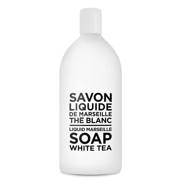 Compagnie de Provence Savon de Marseille Extra Pure Liquid Soap - White Tea - 33.8 fl oz Plastic Bottle Refill