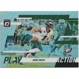 2023 Panini Donruss Optic Play Action Prizm Jalen Hurts Eagles Card #3 (J2GO)