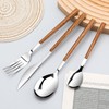 Stainless Steel Flatware Set for 4, Cutlery Utensils Set with
