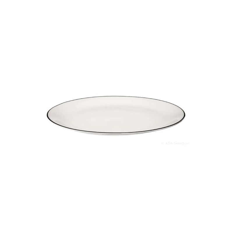 LIGNE Dessertteller D. 21 cm schwarze Linie