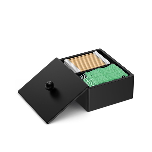 PENGARO Cotton Swab Holder, 16 OZ Qtip Holder Dispenser with