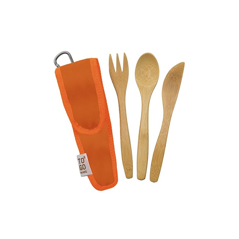 TO GO WARE Kids Repeat Bamboo Utensil Set - Orange