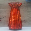 CFDECOR Mercury Glass Pillar Candle Pedestal Holders with Fairy Lights,