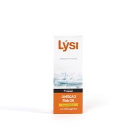 LÝSI, Omega 3 en Aceite de pescado, Mezcla de diferentes pescados, Sabor limón, Para toda la familia y embarazadas, Sin gluten y azúcar, 240 ml.