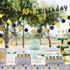 LASKYER Happy 93rd Birthday Bunting Banner with Black & Gold