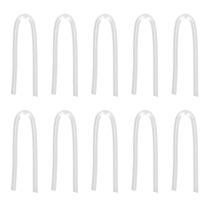 10PCS BTE Preformed Sound Tube Silicone Replacement Accessory Sound Aid