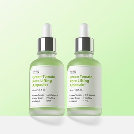 Ingredient Editor Green Tomato Moisture Hyaluronic Acid Pore Reduction Ampoule Single Item, 40ml, 2 Pieces / 성분에디터 그린토마토 수분 히알루론산 모공 감소 앰플 단품, 40ml, 2개