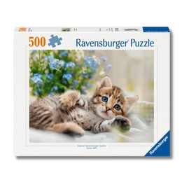 Ravensburger Puzzle 500 Pezzi Dolce Gattino – Puzzle Adulti +14 anni, 49 x 36 cm, Puzzle per Adulti Animali, Collezione Puppies, Idee Regalo