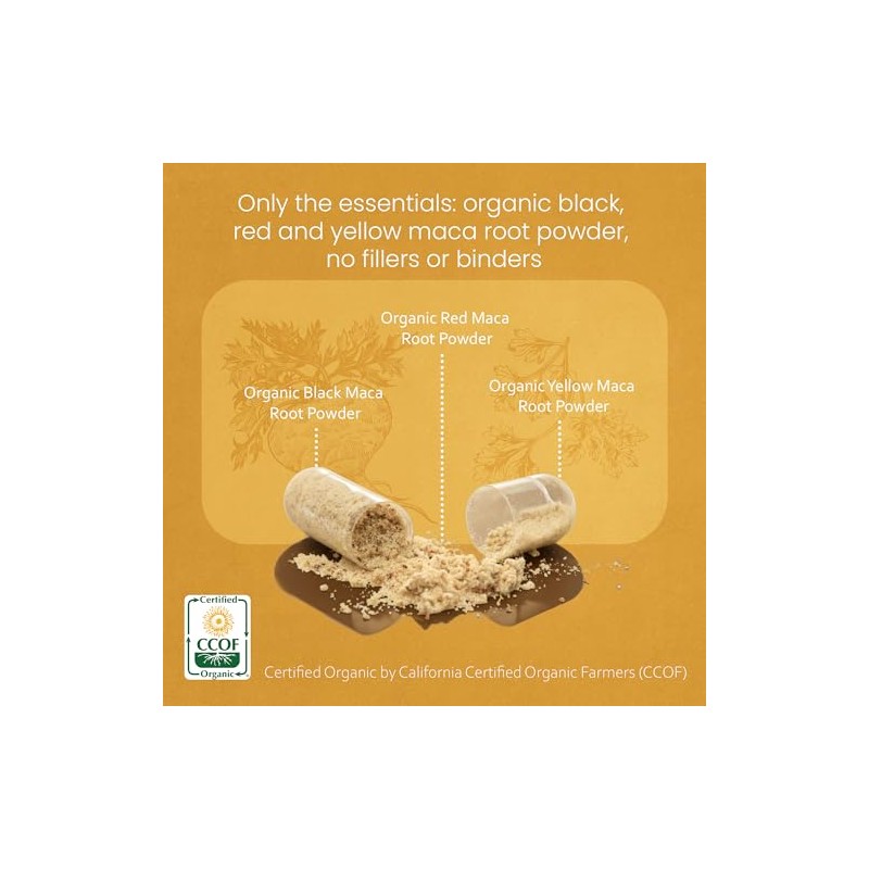 NaturaLife Labs Organic Maca Root – Black, Red & Yellow