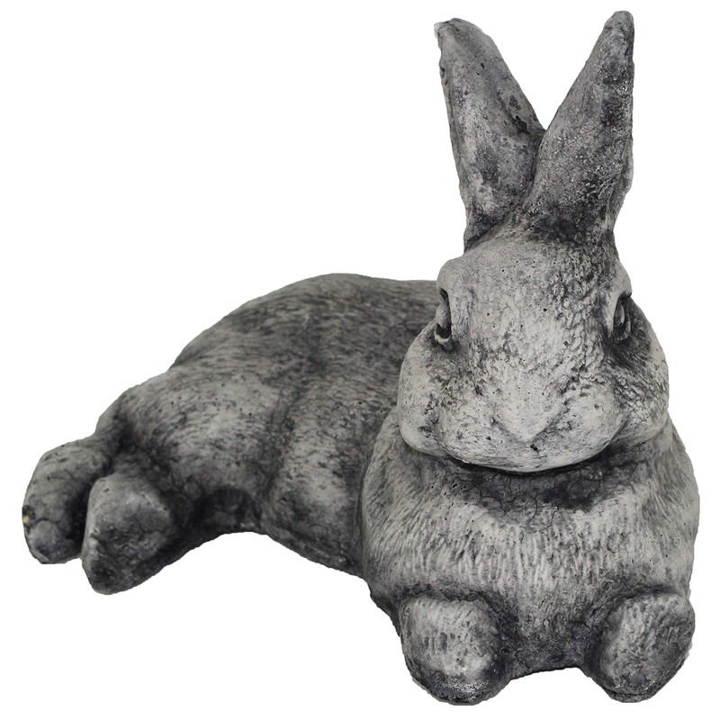 Fleur de Lis Garden Ornaments LLC Laying Rabbit Statue