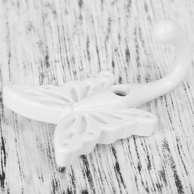 Mgoodoo butterfly hooks for wall,Antique Decorative Wall Hooks 2 pack
