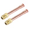 sourcing map Brass Pipe Fitting, 3/8 SAE Flare Connector Male