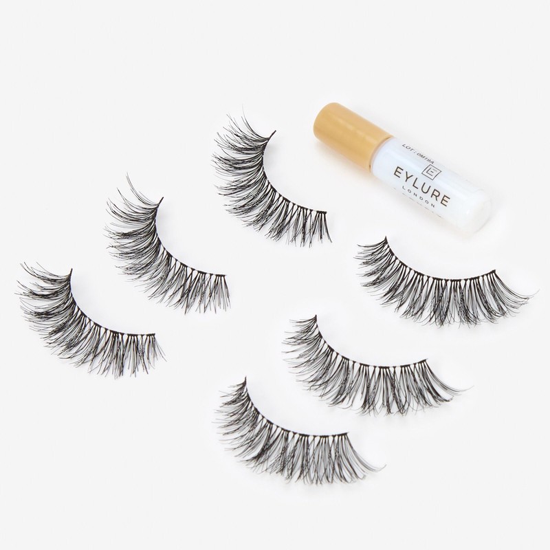 (Multi Pack- 3 Pairs) Eylure Texture #117 False Eyelashes, Black