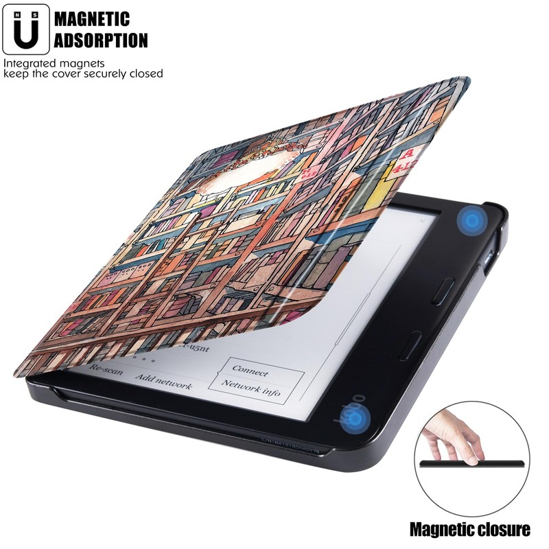 BOZHUORUI Slim Case for 7" Kobo Libra Colour e-Reader (Model