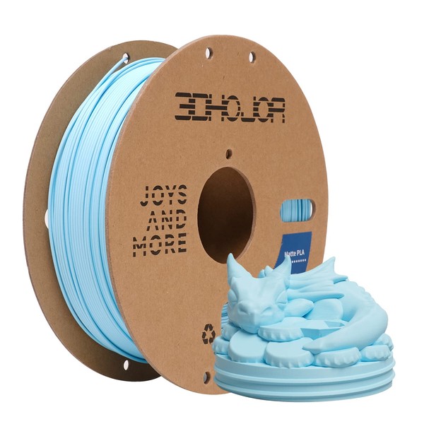 3DHoJor Matte PLA Filament 1.75mm Light Blue, PLA 3D Printer