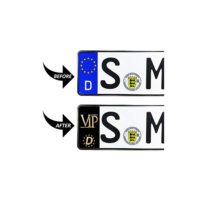 Skino 2 x Vinyl Sticker Number Plate JDM Stickers Tuning