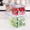 Slideep Fridge Produce Saver Food Storage Bin Containers, Stackable Refrigerator